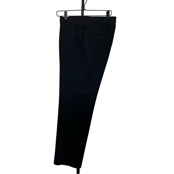 Haggar Black Dress Pants Elegant Straight-Leg - Picture 2 of 5